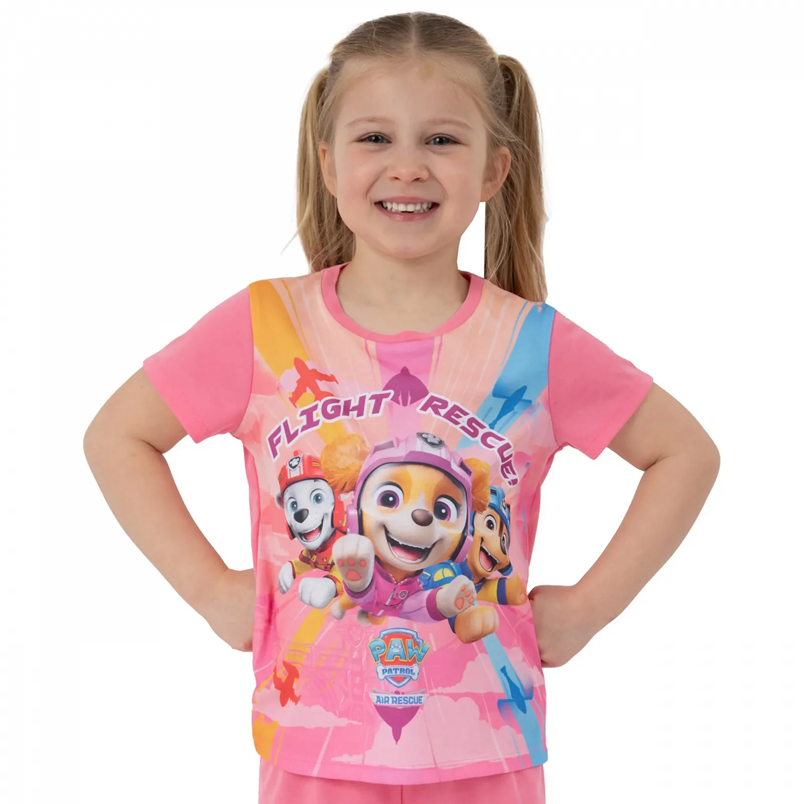 Пижама PAW PATROL для девочек, короткая, Чейз, Маршалл и Скай, фото №3 Пижама PAW PATROL для девочек, короткая, Чейз, Маршалл и Скай, фото №3