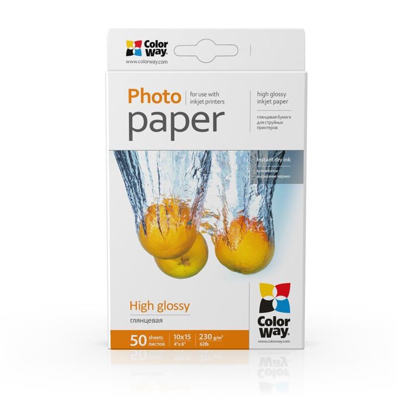 Фотобумага CW глянцевая 230г/м2 10х15см 50л PG2300504R, фото №2