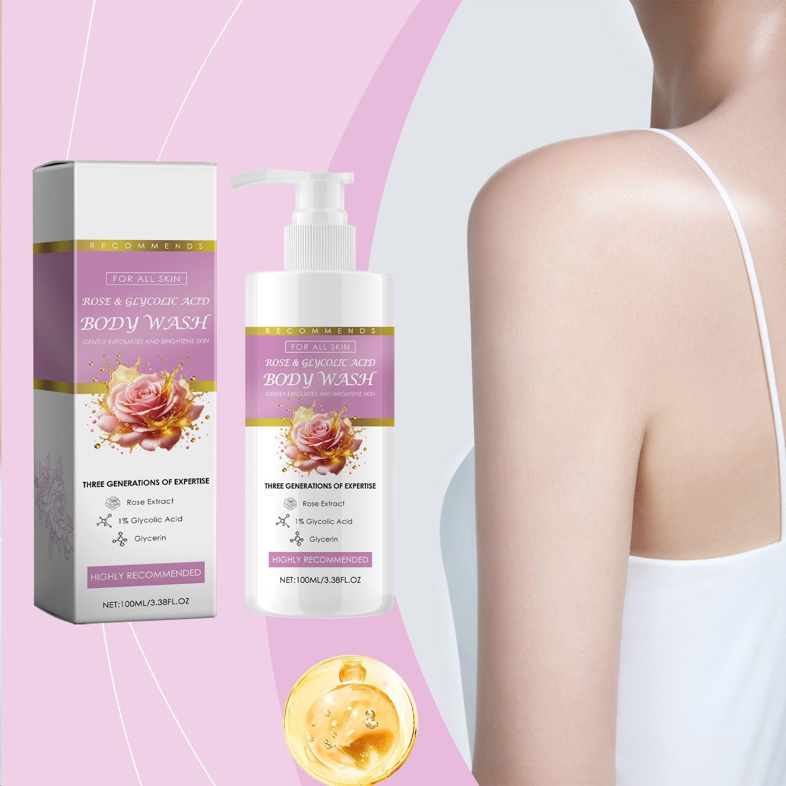 Крем-гель для душу зволожуючий з піною та мочалкою у наборі, фото №4