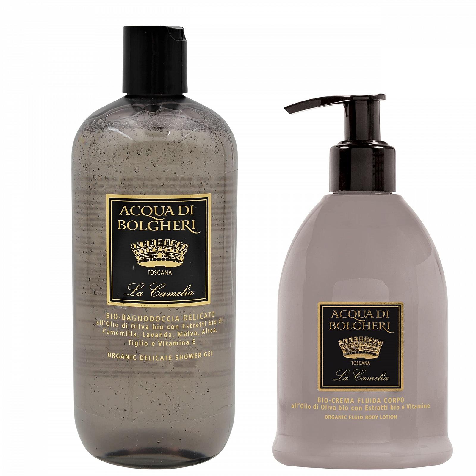 Гель для душу та лосьйон для тіла Dr. Taffi Acqua di Bolgheri La Camelia 500 мл + 300 мл, фото №1