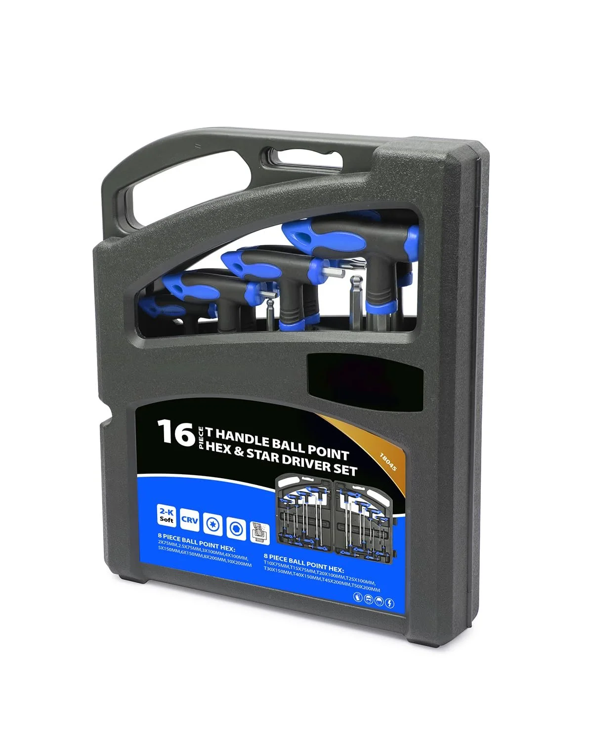 Набір викруток Rhinos 16 одиниць Hex Torx, фото №6