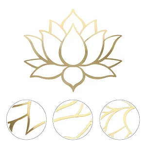 Наклейки для стен UPKOCH 3D Acrylic Lotus Mirror Золотой цена на synthetic.ua - Фото 1 Наклейки для стен UPKOCH 3D Acrylic Lotus Mirror Золотой synthetic.ua - Фото 1