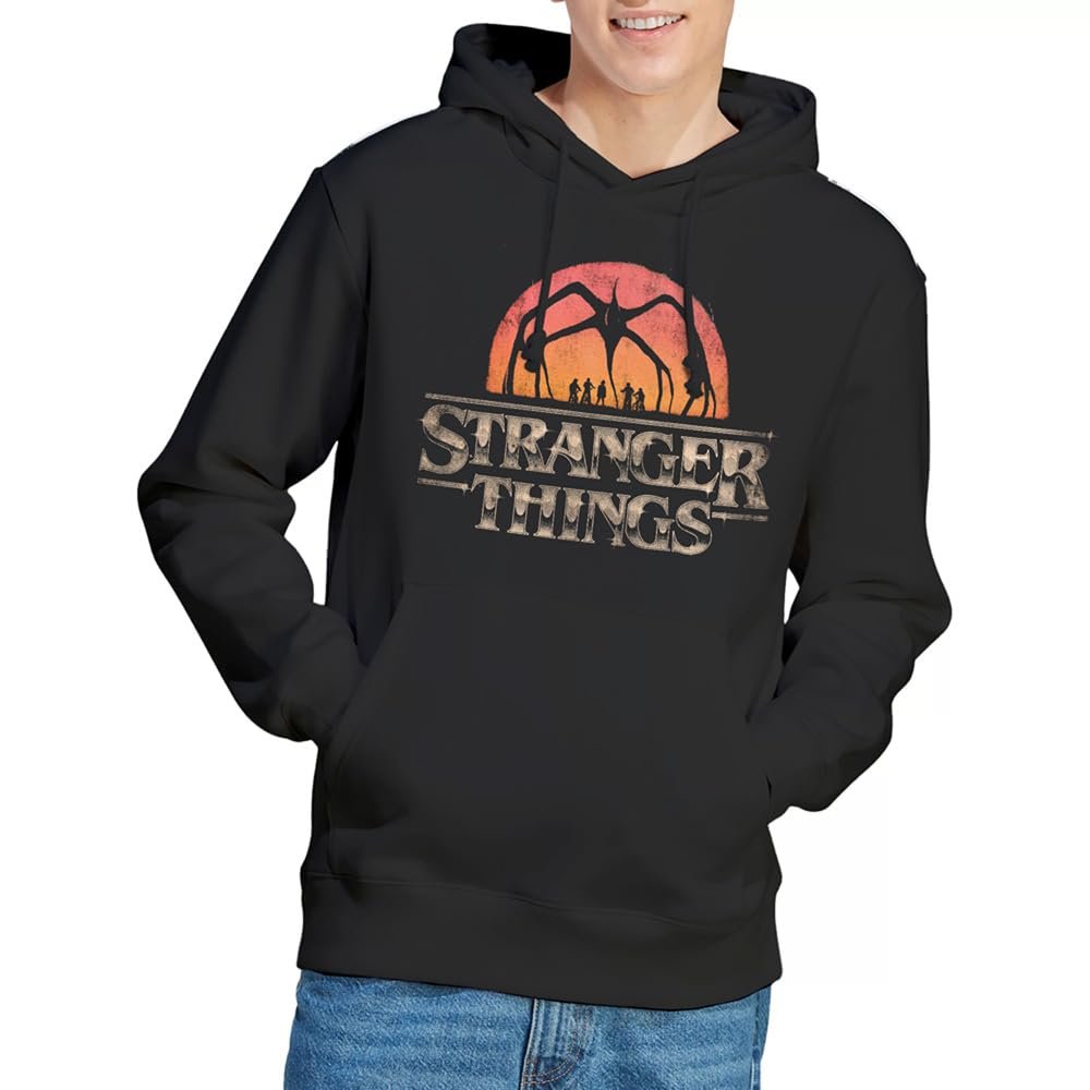 Худі Stranger Things Sunset Logo, Чорний, фото №1
