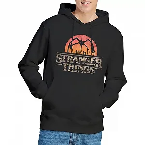 Худи Stranger Things Sunset Logo, Черный - Фото 1
