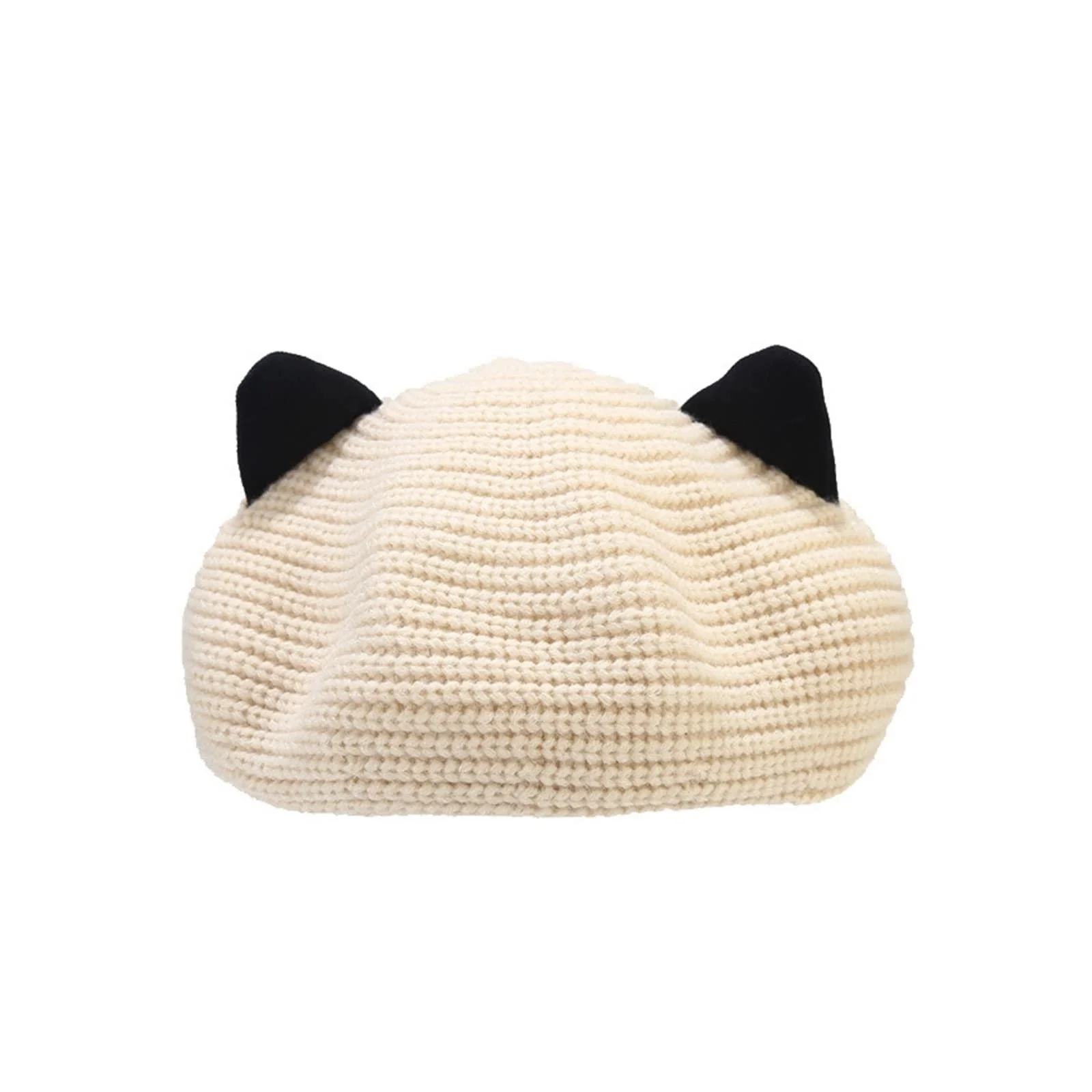 Шапка-бини YUEMOL с кошачьими ушками Шерстяная Осенне-зимняя, фото №1 Шапка-бини YUEMOL с кошачьими ушками Шерстяная Осенне-зимняя, фото №1