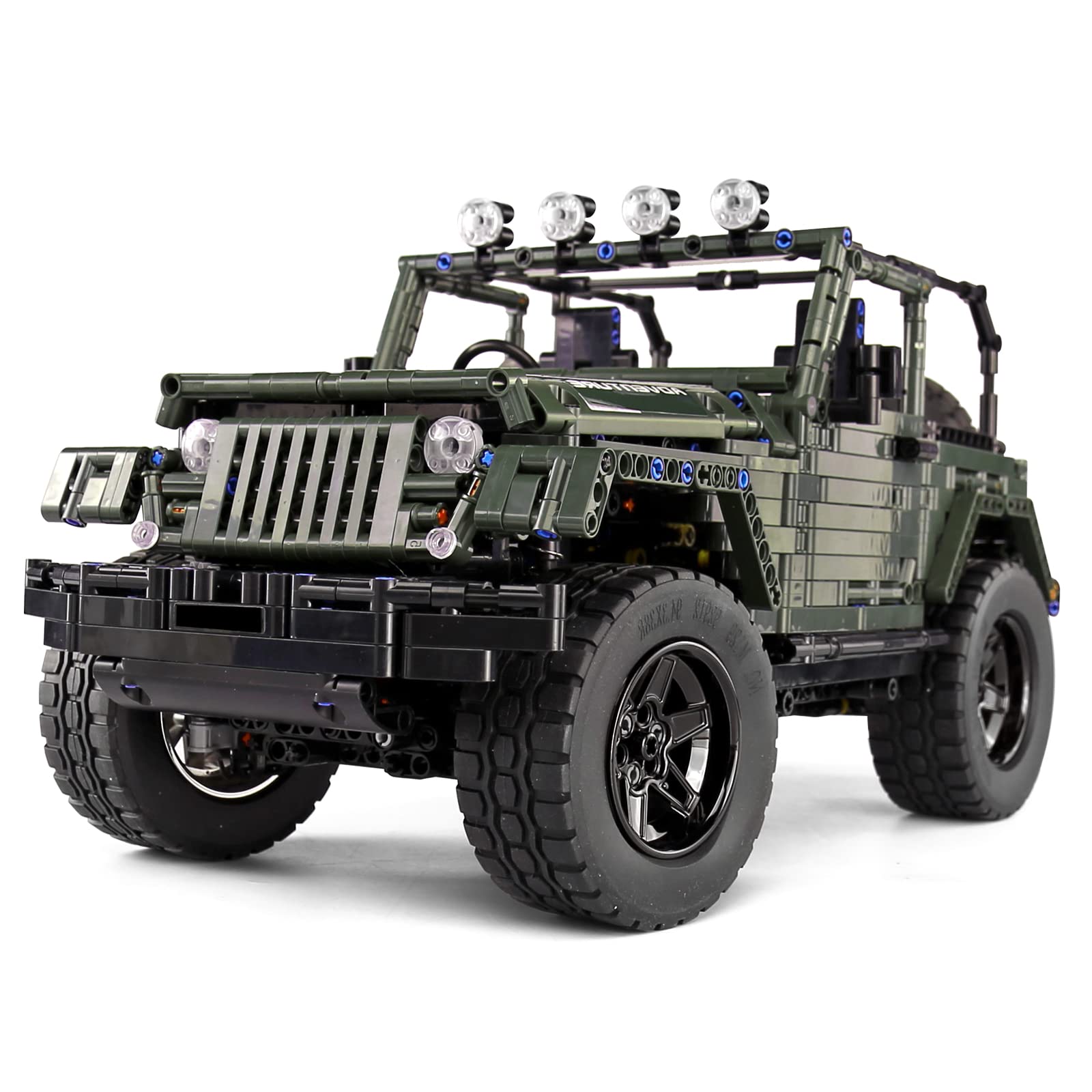 Набор Mould King Technik 13124 Внедорожник 1:8 Зеленый, фото №6
