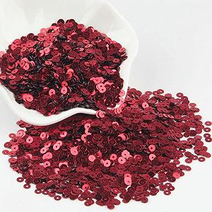 Блестки Красные 3 мм – 25 мм, рассыпчатые блестки, для маникюра, скрапбукинга, шитья, DIY-украшений, 4 мм красные - Фото 1