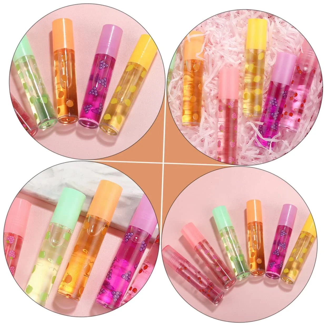 Блиск для губ MERRYHAPY Фруктовий, набір 5 шт. Прозорий, фото №4 Блиск для губ MERRYHAPY Фруктовий, набір 5 шт. Прозорий, фото №4