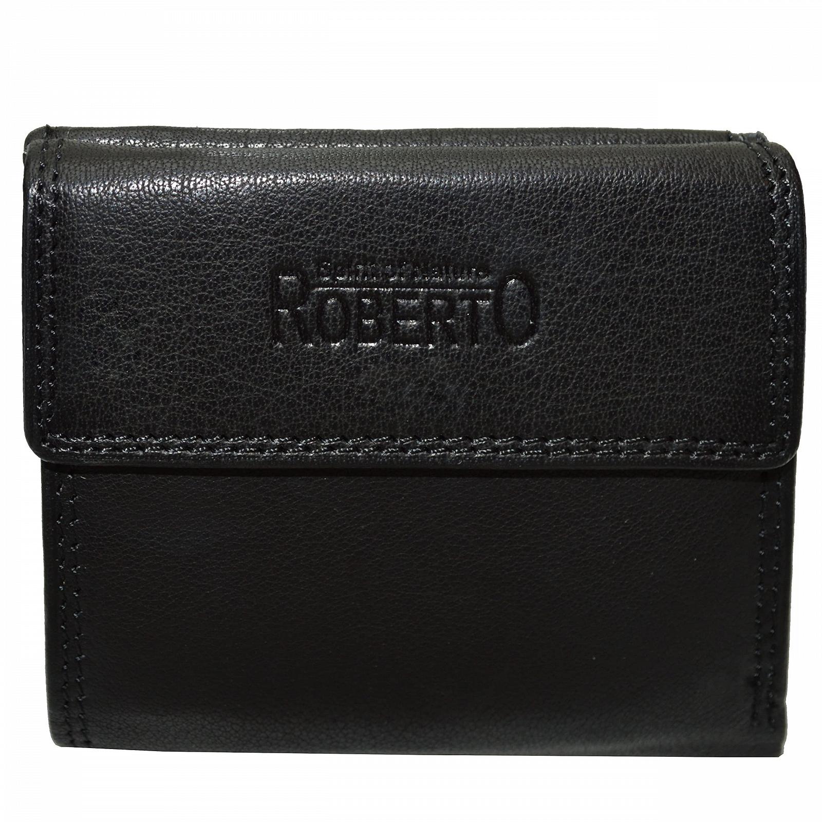 Кошелек Flevado из 100% мягкой кожи наппа для женщин Viennese Box с RFID (Черный), черный, Классический, фото №1