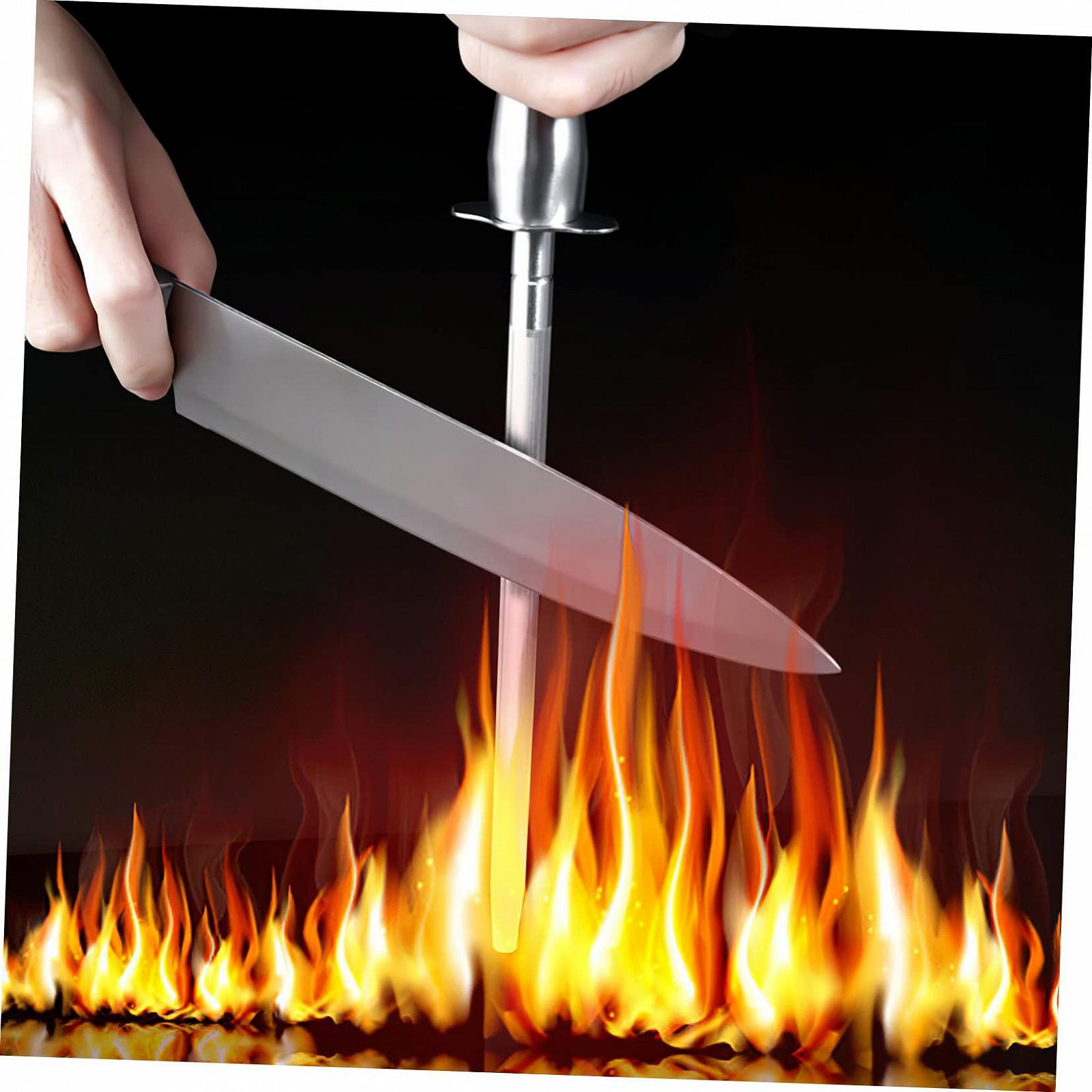 Мусат для заточування ножів iplusmile Сталевий Висока твердість Багатофункціональний, фото №8 Мусат для заточування ножів iplusmile Сталевий Висока твердість Багатофункціональний, фото №8