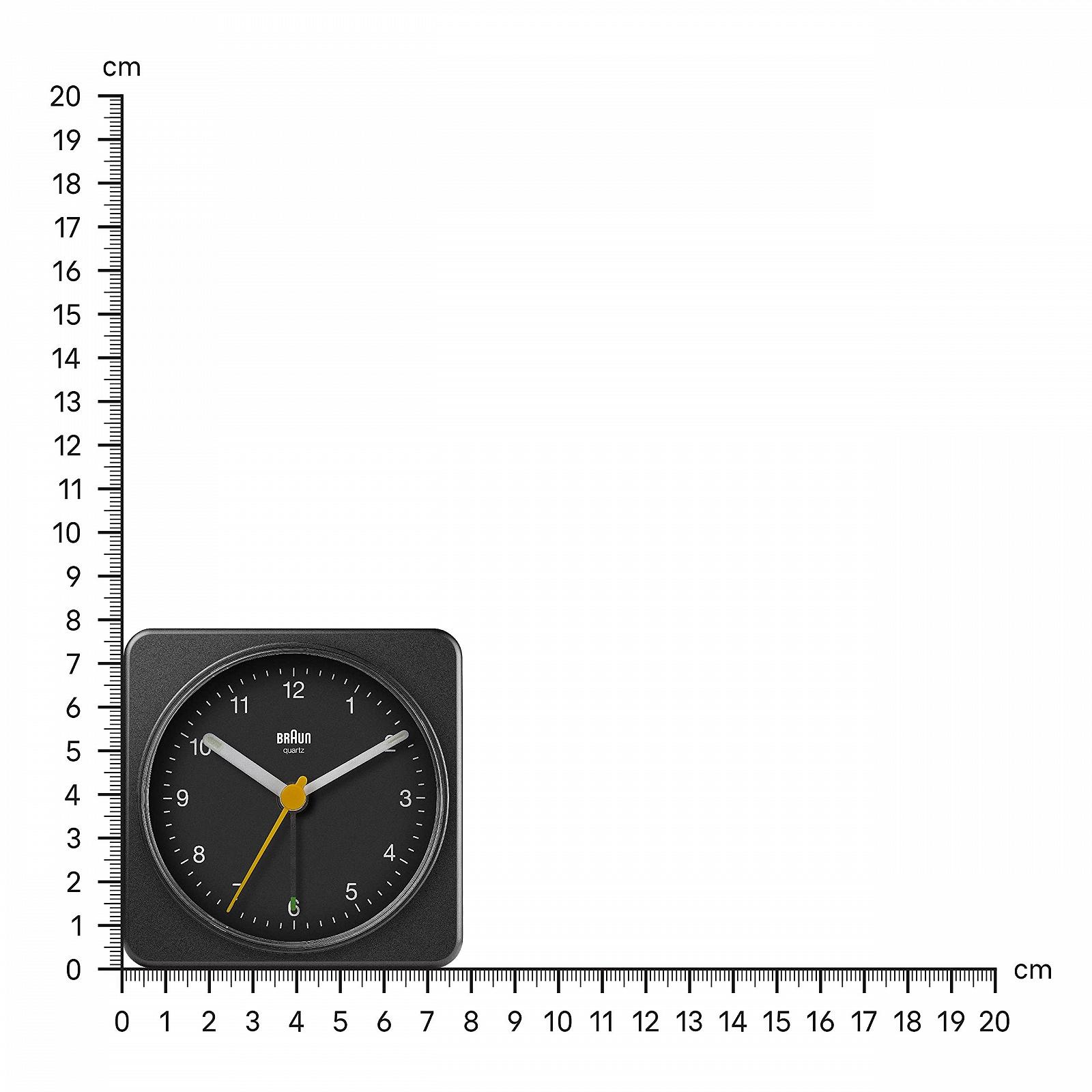 Будильник Аналоговый Braun Classic BC03B с Функцией Откладывания Сигнала и Подсветкой, Тихий Кварцевый Механизм, Нарастающий Сигнал, Черный, фото №7