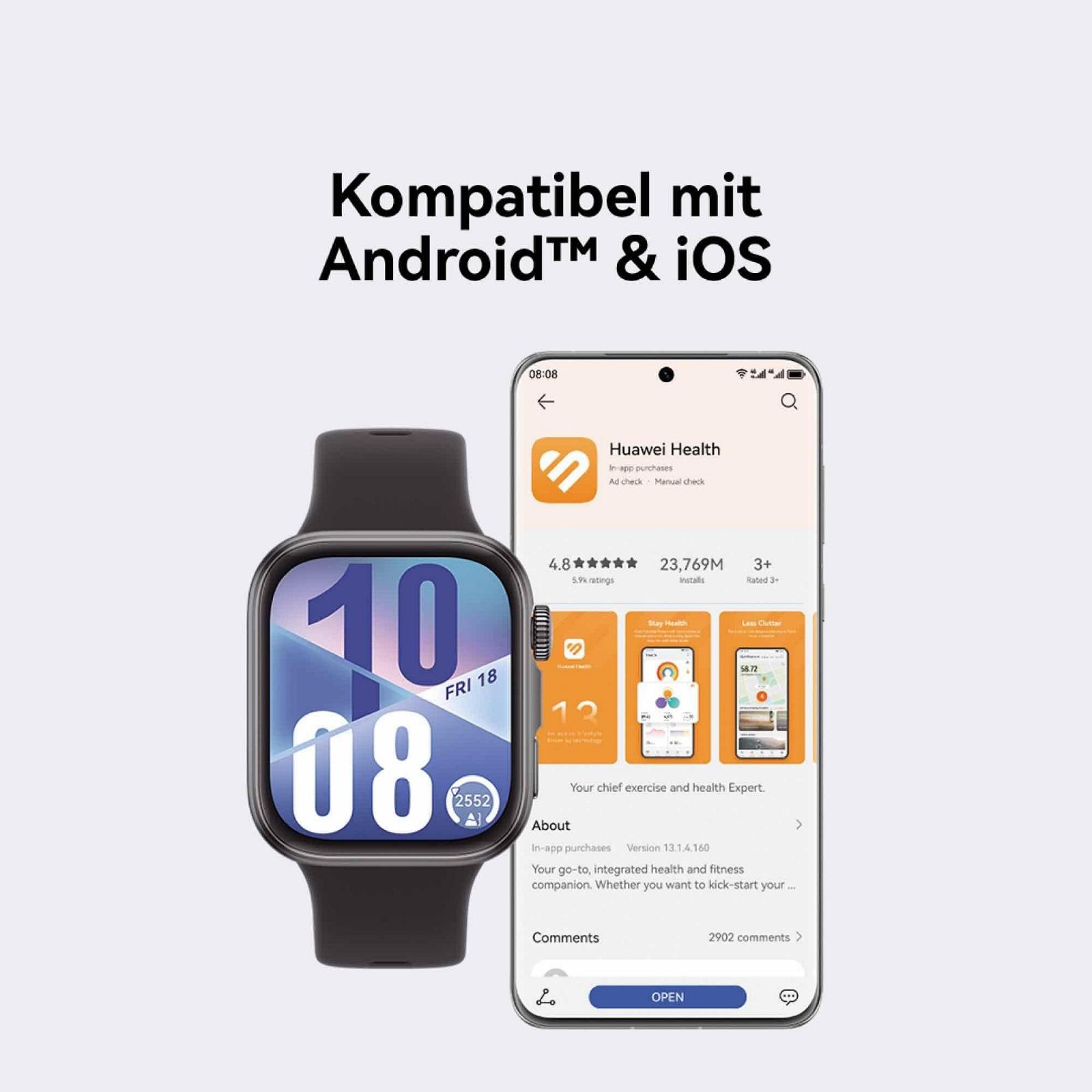 Смарт-годинник HUAWEI Watch FIT 4, сірий, фото №8