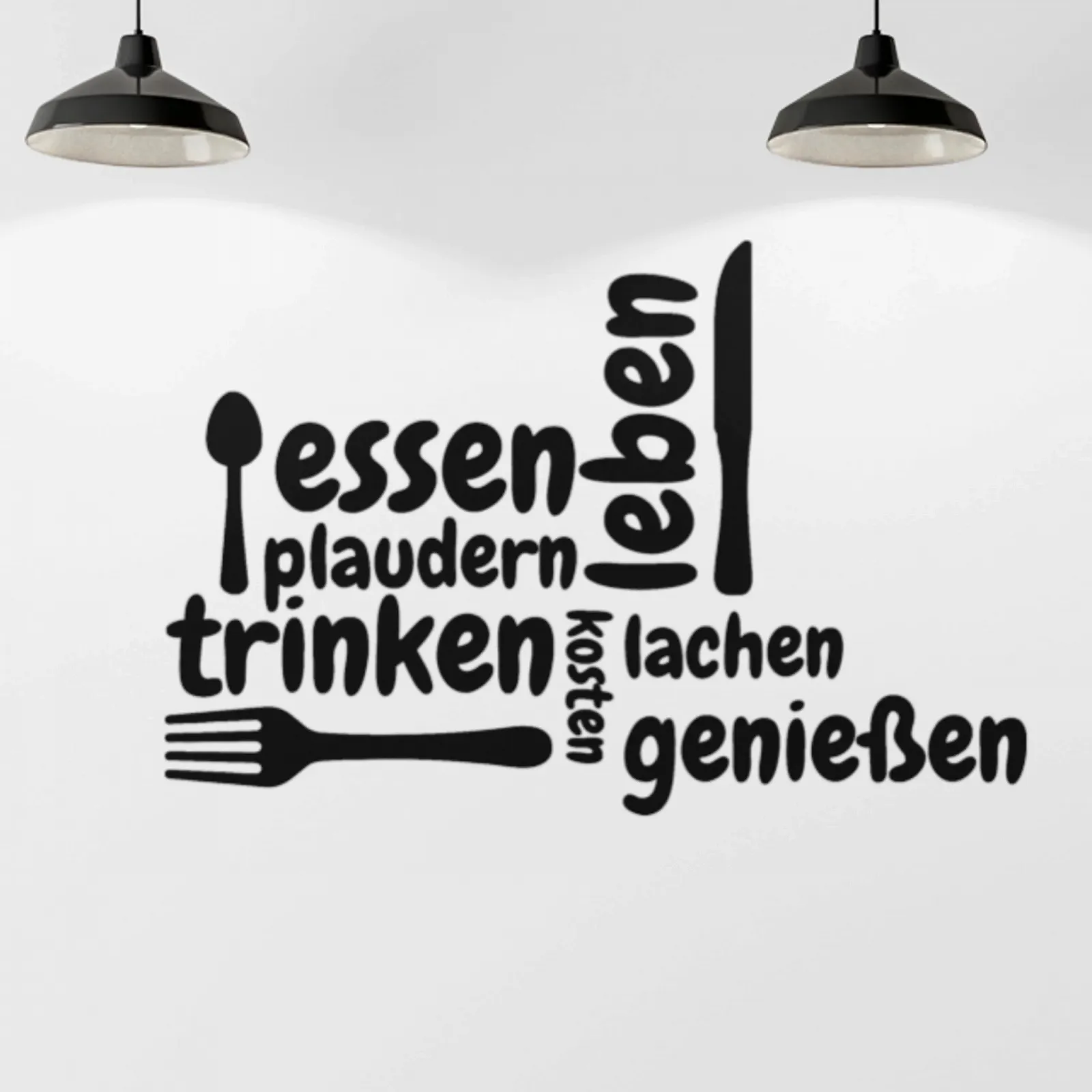 Наклейка на стіну Klebekönig Food Drink Kitchen Quote Saying, фото №1