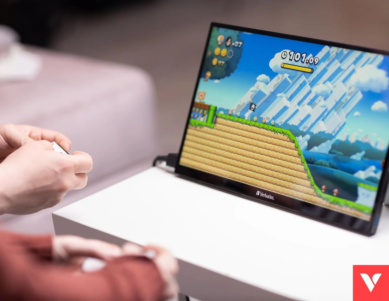 Монитор портативный сенсорный 15.6" Verbatim PMT-15 Full HD IPS 60 Гц, фото №5