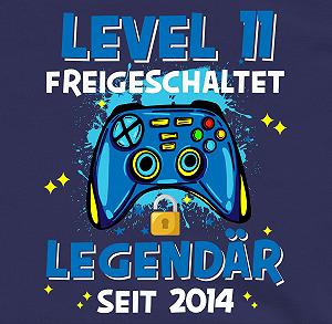 Джемпер Shirtracer 11th Birthday - Level 11 Unlocked Legendary Since 2014 synthetic.ua - Фото 1