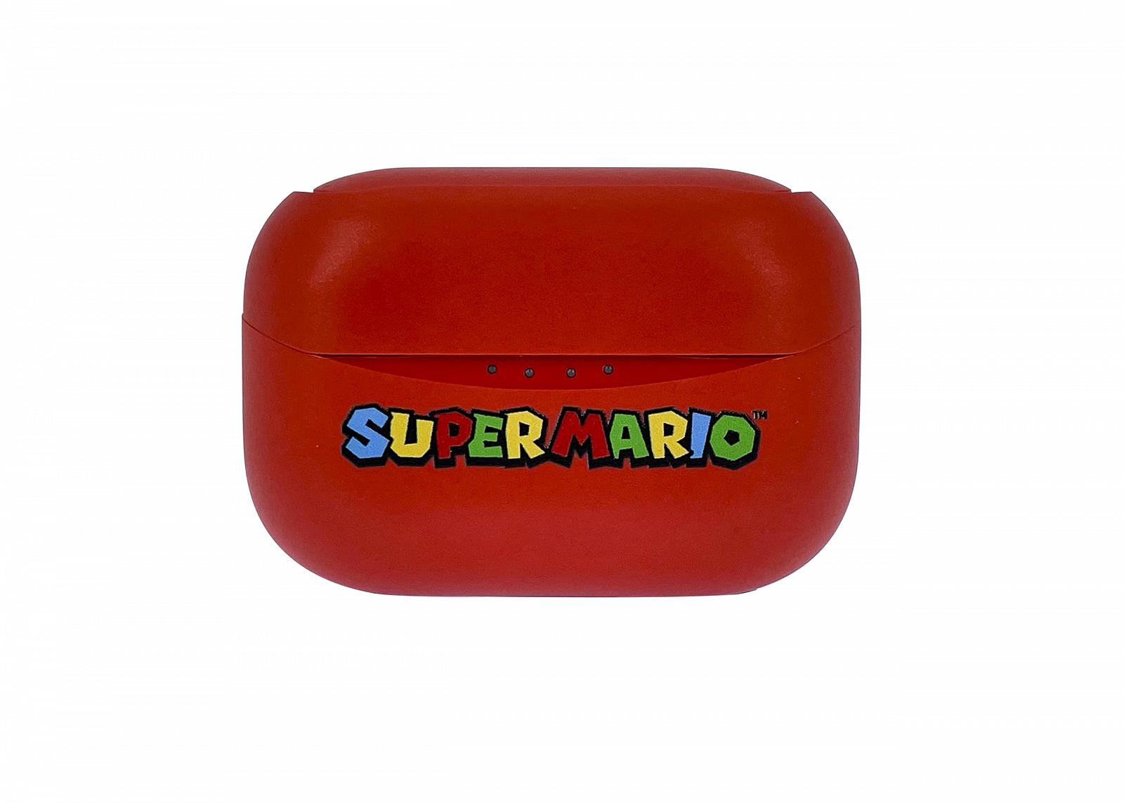 Наушники OTL Technologies Super Mario, беспроводные, Bluetooth V5.3, с зарядным футляром, Красные, фото №4
