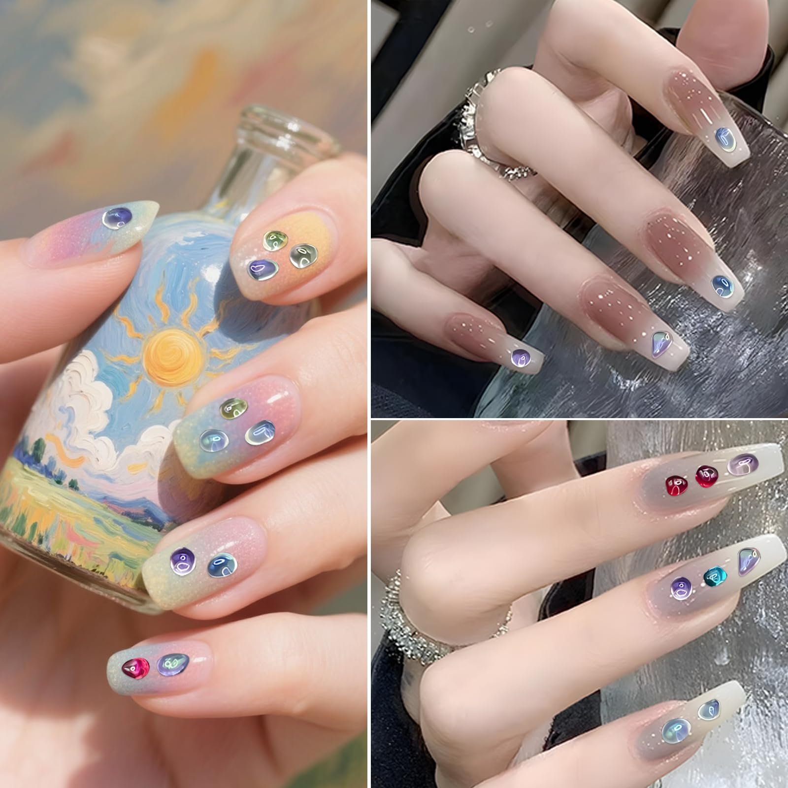 3D Бульбашкові намистини Aurora VEINARDYL, 2-4 мм, 12 кольорів, фото №3 3D Бульбашкові намистини Aurora VEINARDYL, 2-4 мм, 12 кольорів, фото №3