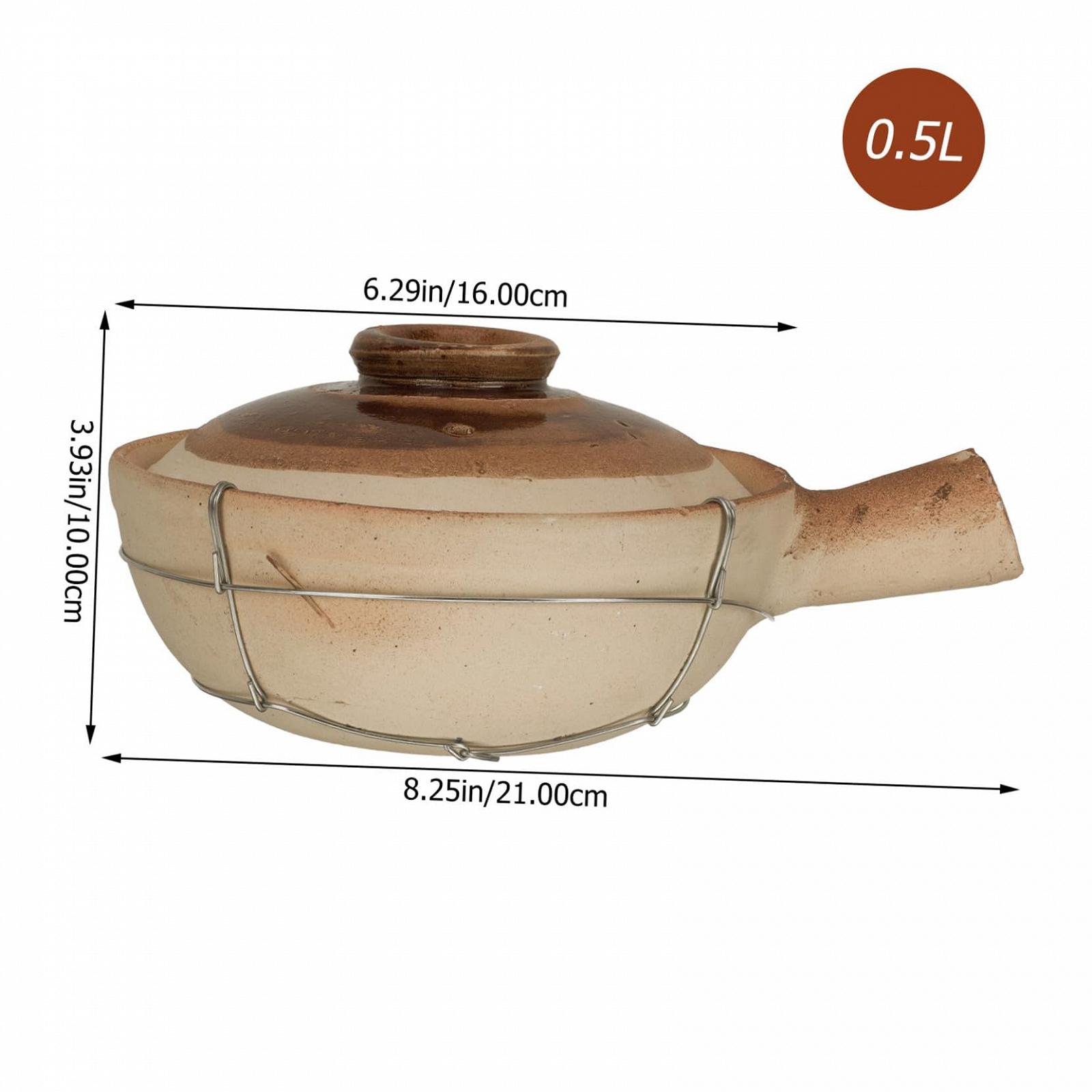 Кастрюля NOLITOY Глиняная С ручкой Коричневая, фото №5