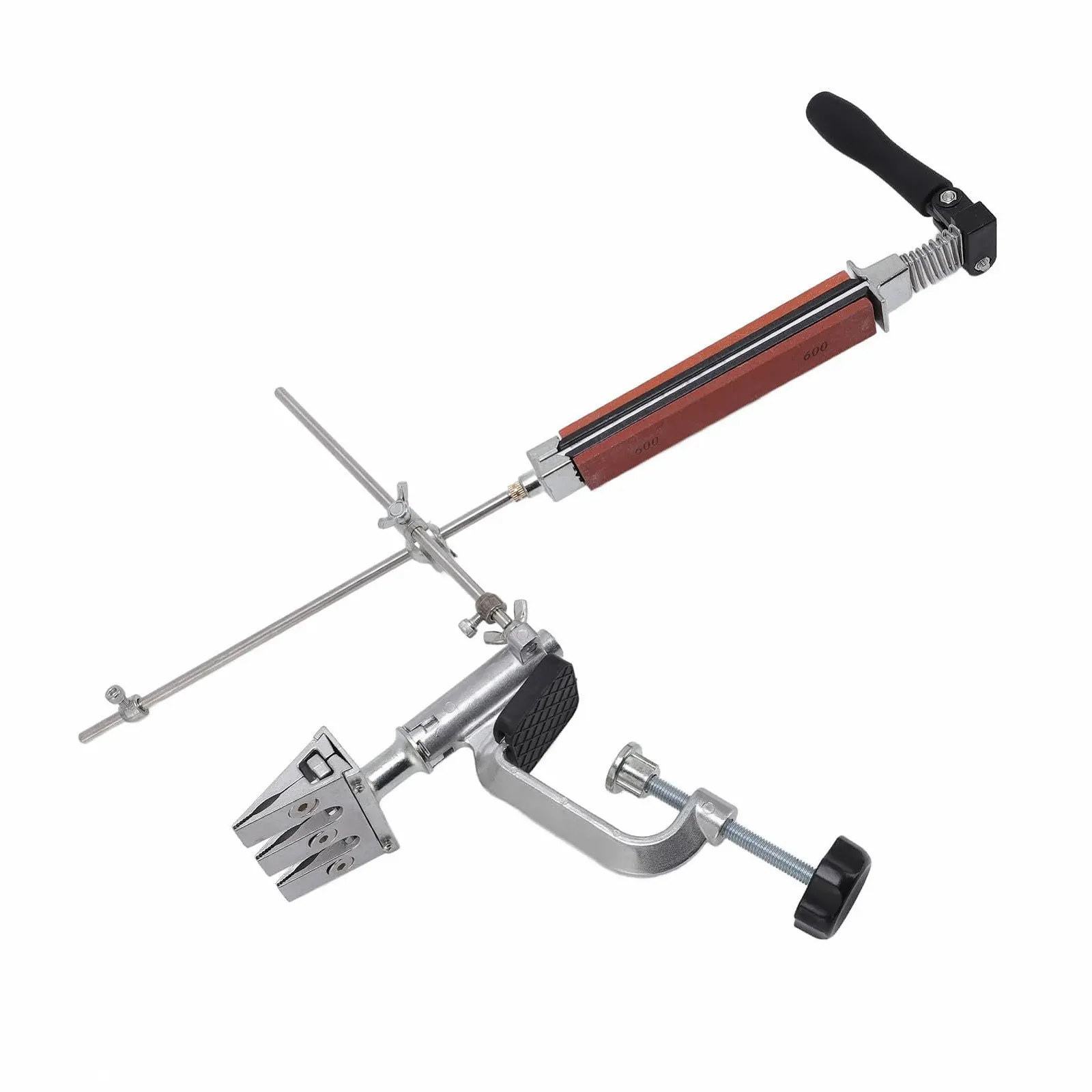 Набор для заточки Fabater с фиксированным углом 8 камней быстросъемная конструкция Silver, фото №3