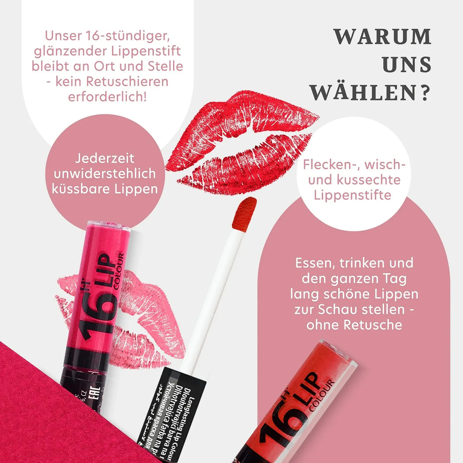 Блиск для губ Dermacol 2-в-1 стійкий колір, фото №5