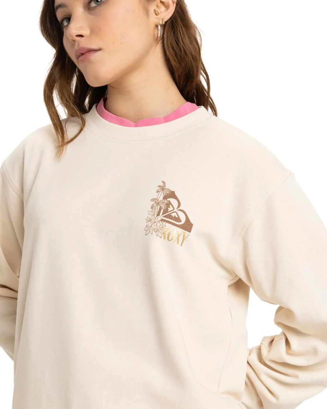 Женский свитшот Terry Vint. Roxy Surf Stoked Crew, фото №6