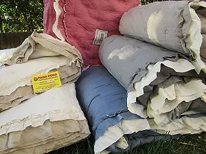 Покривало на двоспальне ліжко з вуаллю віла. Розмір: 265 x 270 см. - Фото 1