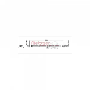Гальмівний шланг METZGER 4112082 GREENPARTS для BMW, передня вісь зліва - Фото 1