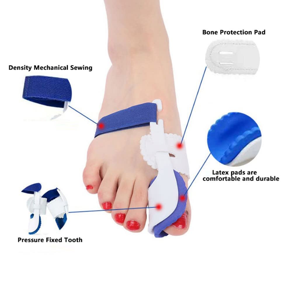 Роздільник для пальців ніг (2 шт.) Hallux Valgus Corrector Коректор кісточки на великому пальці ноги, фото №3