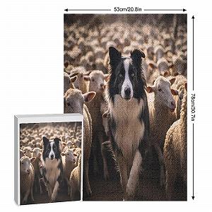 Деревянный пазл Border Collie 1000 деталей (78 x 53 см) synthetic.ua - Фото 1