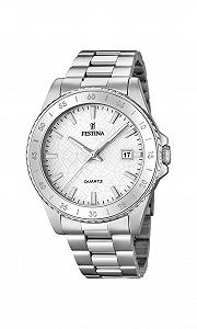 Женские часы Festina F20428/1, корпус из нержавеющей стали 316L серебристого цвета, браслет из нержавеющей стали 316L серебристого цвета, металлический браслет - Фото 1