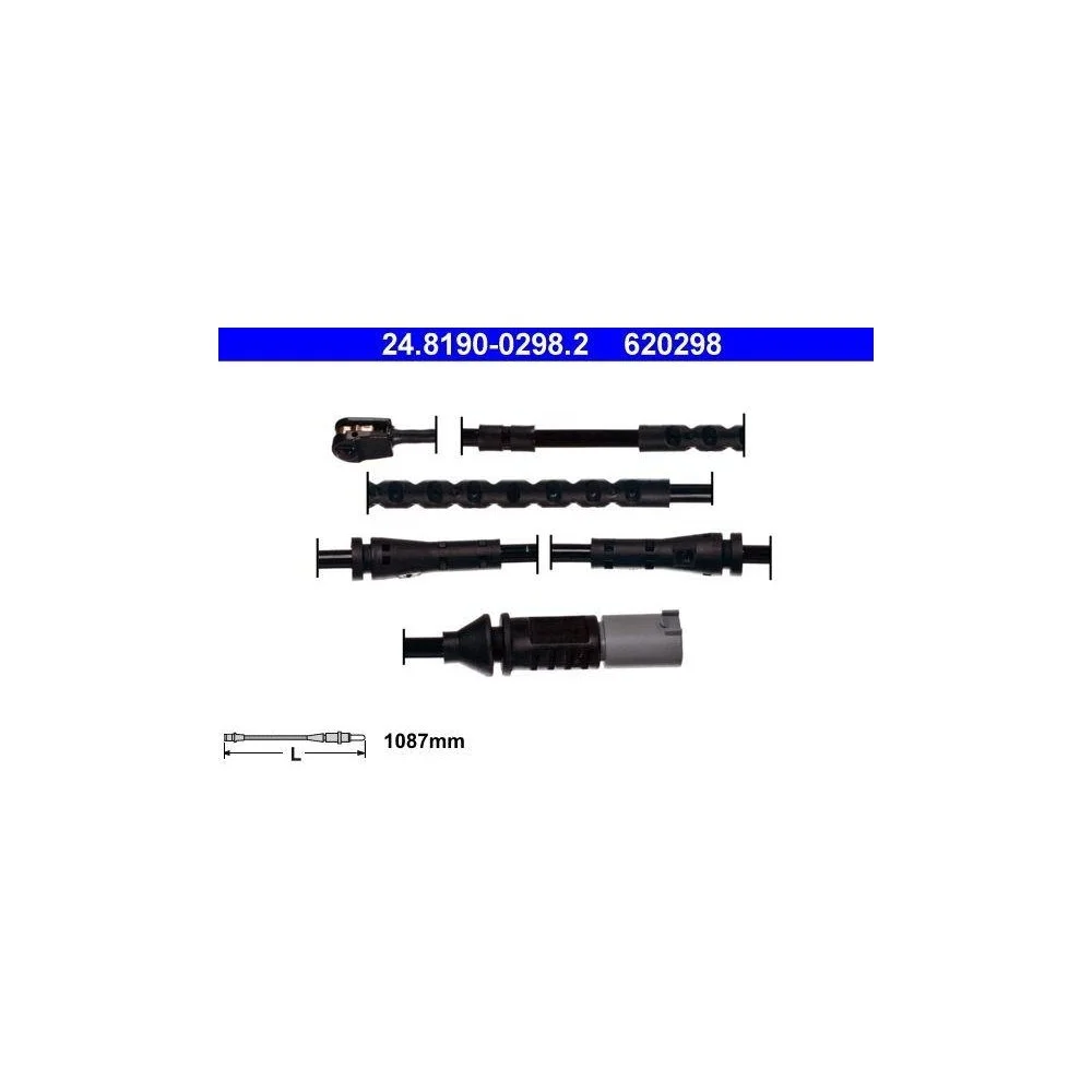 Датчик износа тормозных колодок ATE 24.8190-0298.2 для BMW, передняя ось, фото №1 Датчик износа тормозных колодок ATE 24.8190-0298.2 для BMW, передняя ось, фото №1