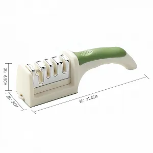 Точилка для кухонних ножів ручна швидка з ергономічною ручкою synthetic.ua - Фото 1