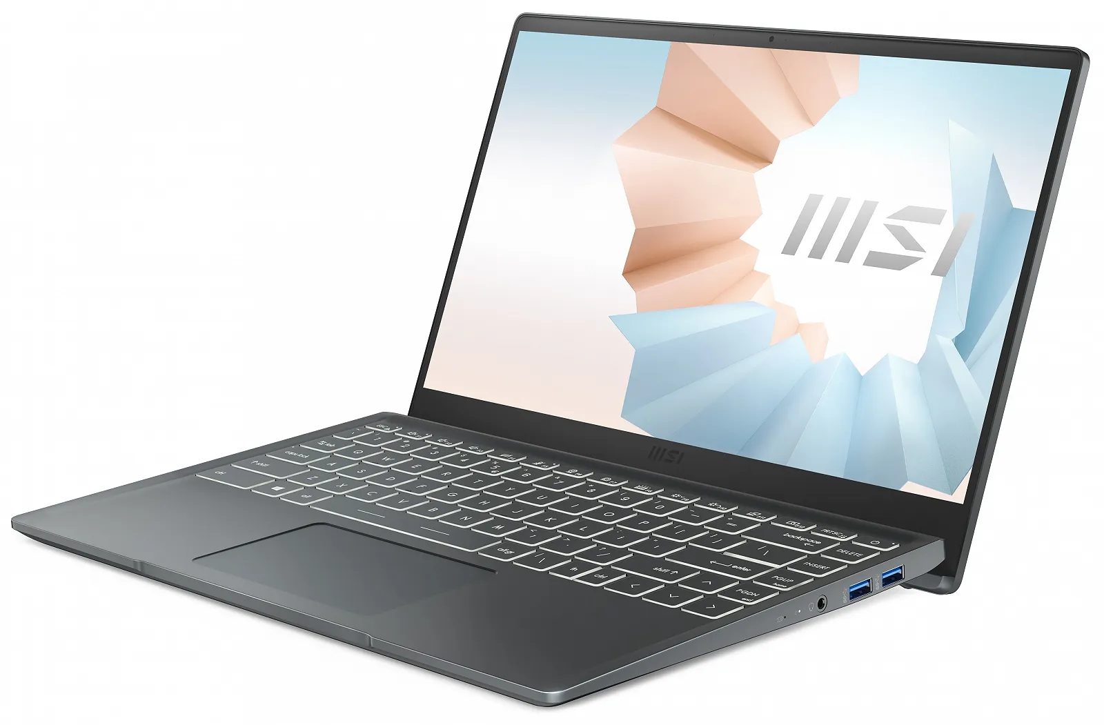 Ноутбук 14" MSI Modern 14 (B11MOL-433XIT) Intel Core i3-1115G4 RAM 8GB SSD 256GB Windows 11 Алюминиевой корпус (UKR), фото №5