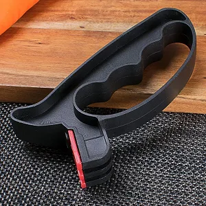 Точило для ножів ручна з регулюванням кута нахилу ABS ергономічна для кемпінгу та дому synthetic.ua - Фото 1