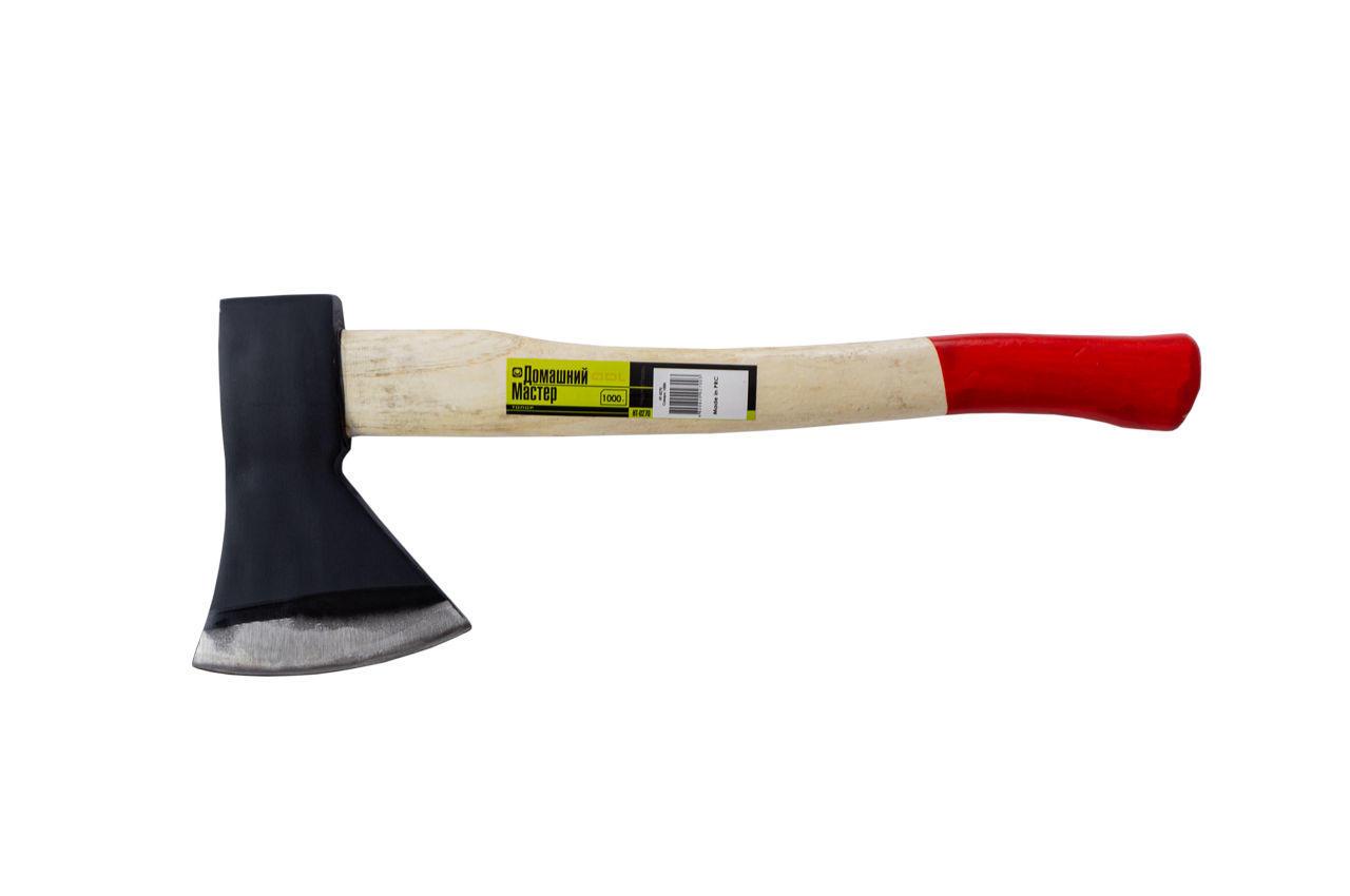 Топор Домашній Мастер 1000 г ручка дерево, фото №3