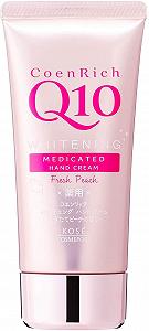 Крем для рук Kose Cosmeport Coen Rich Q10 Whitening Medicated 80 г Персик - Фото 1