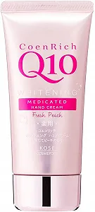 Крем для рук Kose Cosmeport Coen Rich Q10 Whitening Medicated 80 г Персик - Фото 1