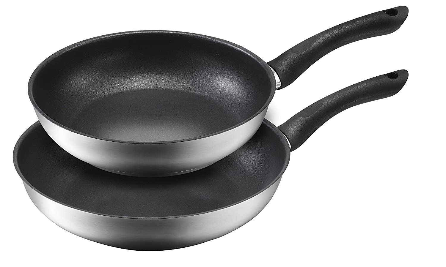 Набор сковород KOPF Alfons (Ø 24 + 28 см) Нержавеющая сталь для индукции с тефлоновым антипригарным покрытием, фото №1