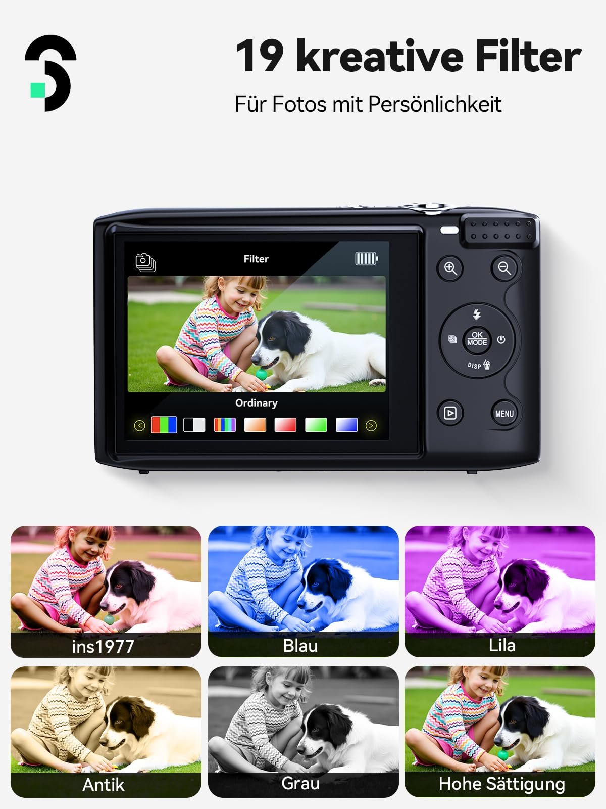 Фотоаппарат SOOMFON Digital 72MP Черный, фото №4