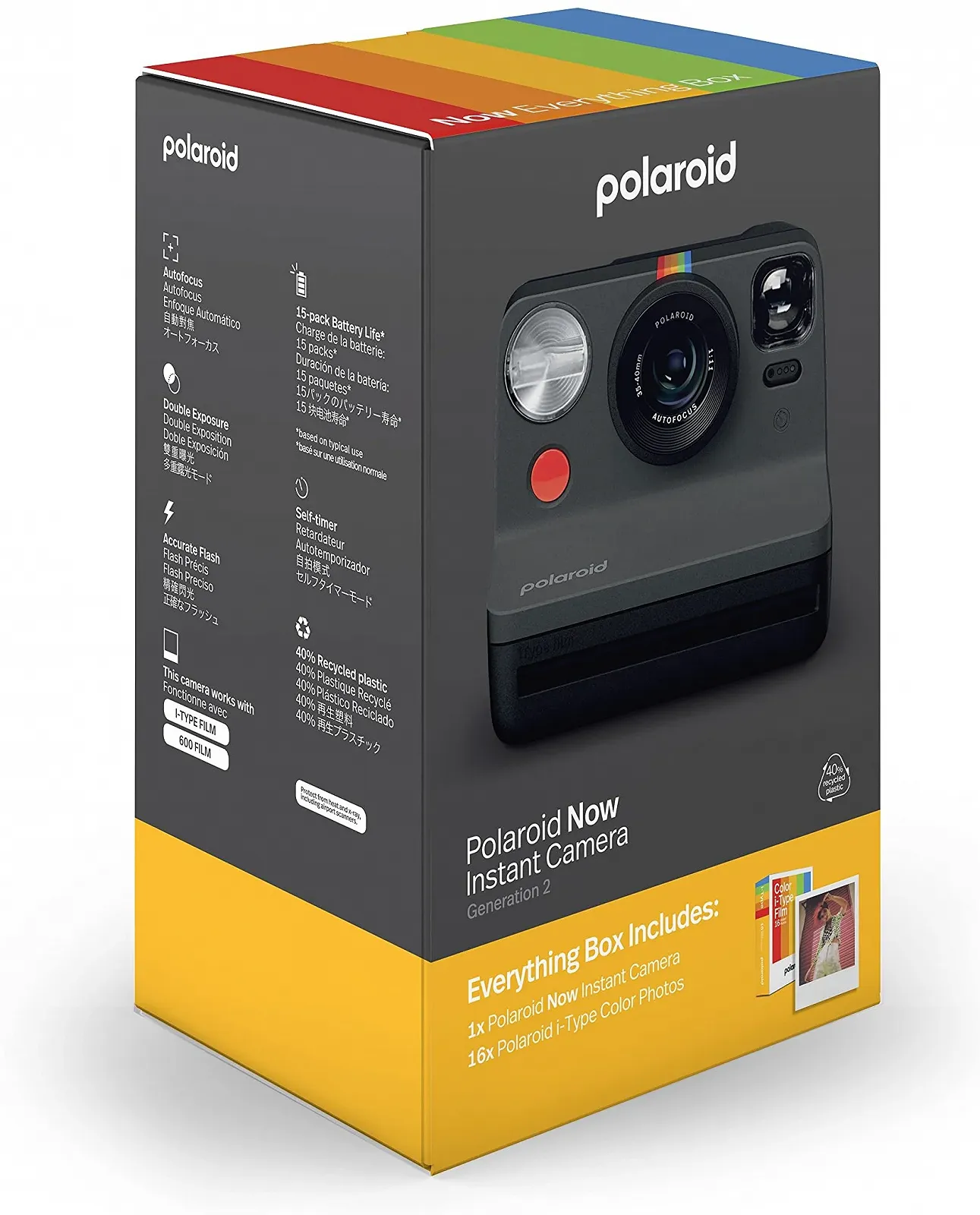 Фотокамера миттєвого друку Polaroid Now Gen 2 Everything Box Black (16 фото), фото №5 Фотокамера миттєвого друку Polaroid Now Gen 2 Everything Box Black (16 фото), фото №5