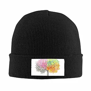 Вязаная шерстяная шапка с бархатной нашивкой, теплая зимняя synthetic.ua - Фото 1