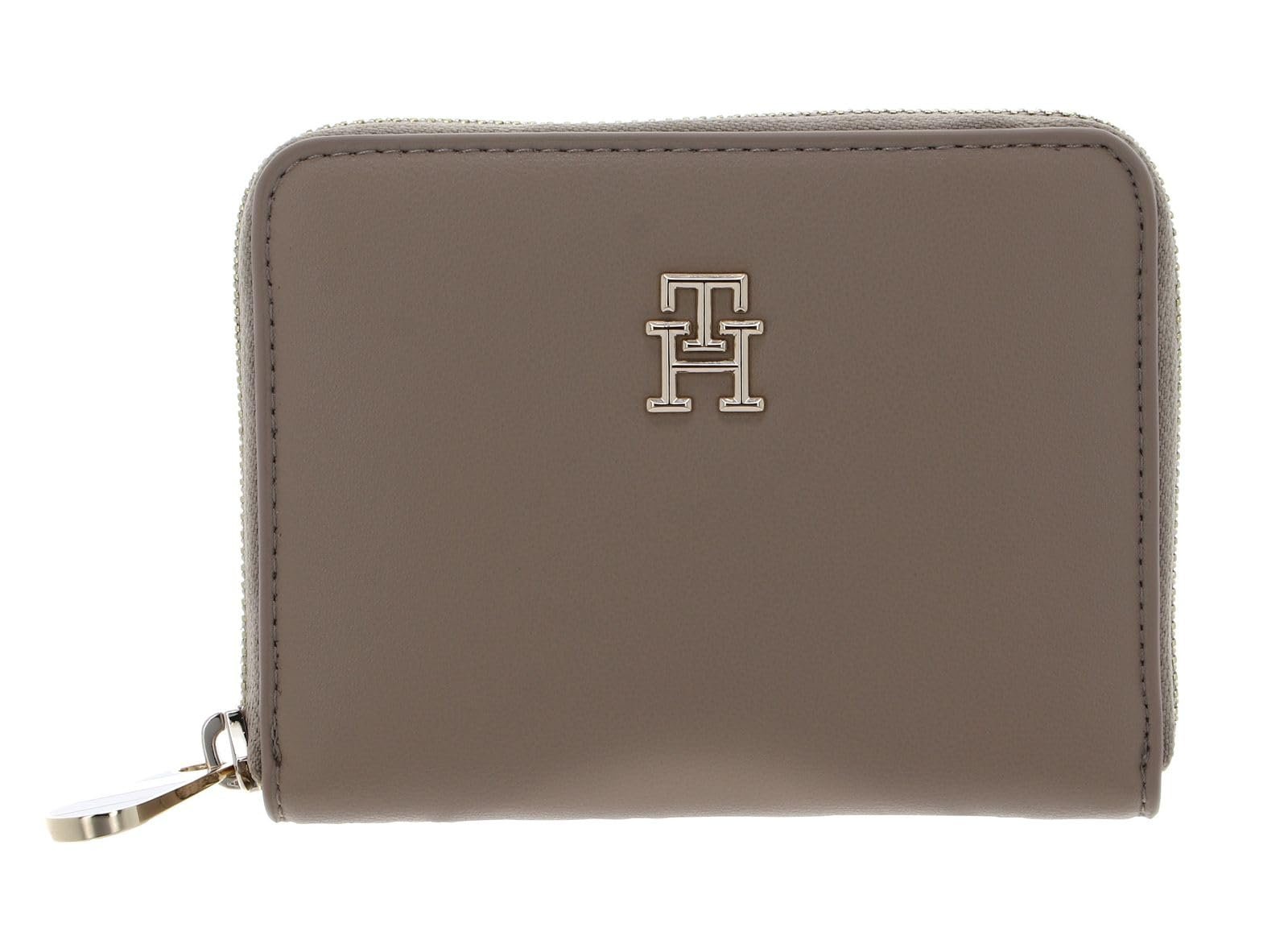 Кошелек TOMMY HILFIGER Poppy Plus Zip Around Wallet M Merino, бежевый, стандартный размер, классический, фото №3