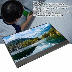 Портативный монитор Dpofirs Gaming 4K 15.6 дюймов 3840 x 2160 HD с HD Multimedia Interface synthetic.ua - Фото 1