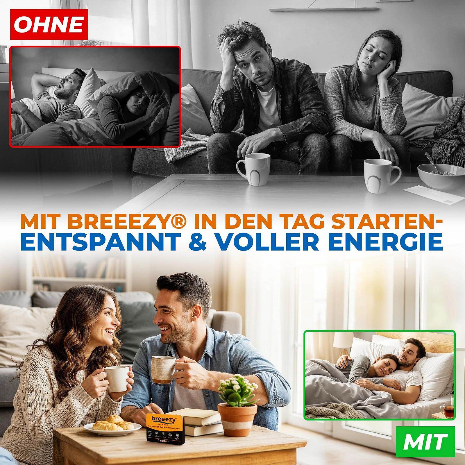 Пластир для рота Premium breeezy, 60 шт. для підтримки носового дихання ергономічне рішення проти хропіння для кращого сну та відпочинку, фото №5