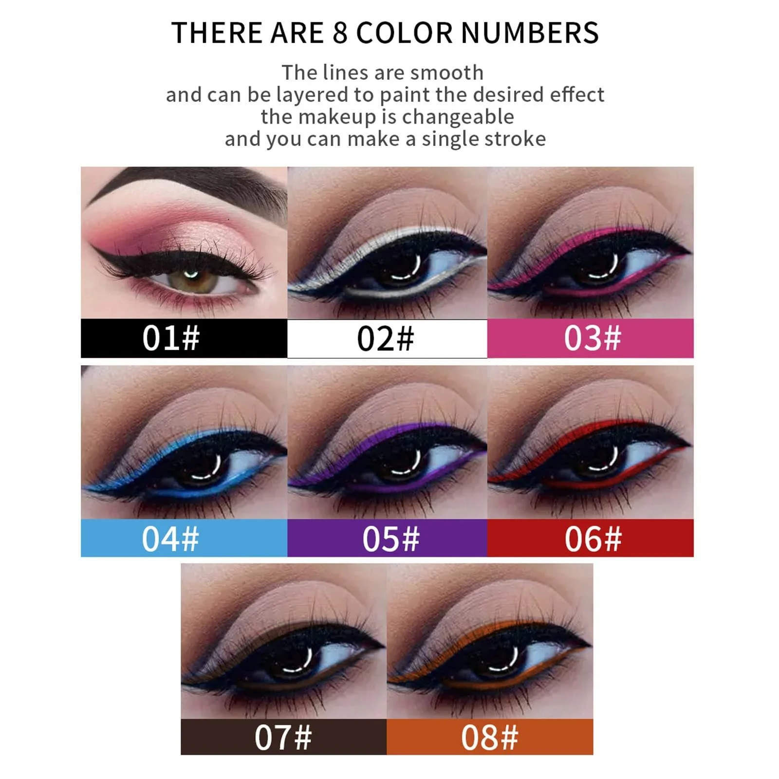Подводка жидкая Neon Eyeliner Makeup Водостойкая, фото №7