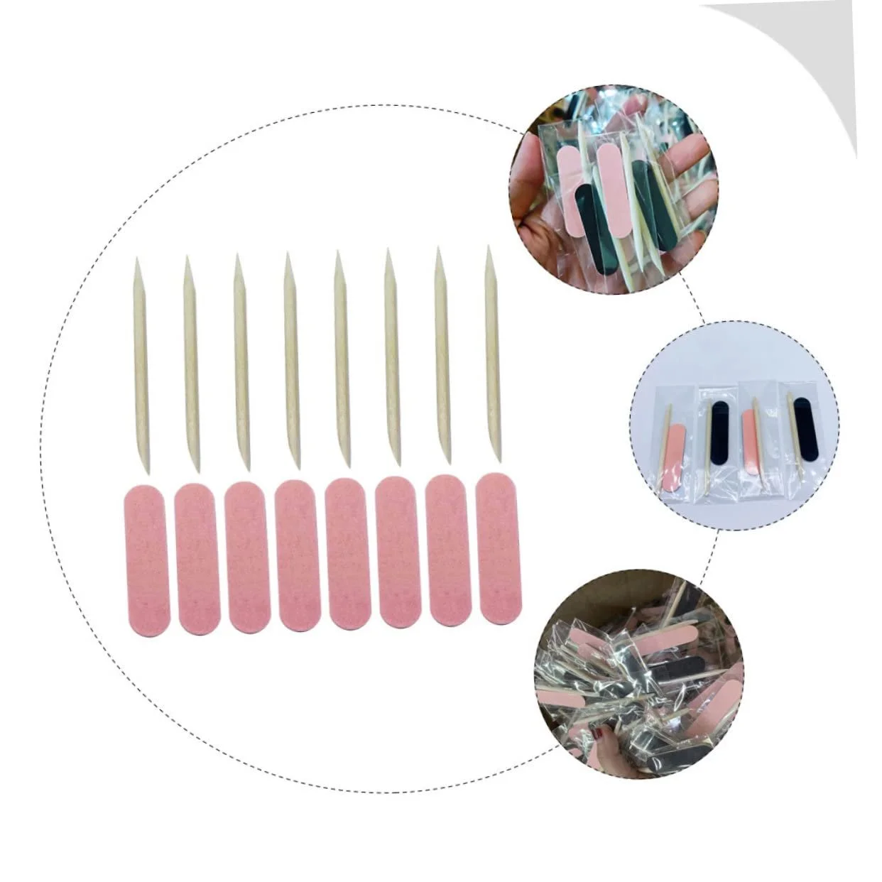 Пилка для ногтей VALICLUD Деревянные палочки 100 шт, фото №6 Пилка для ногтей VALICLUD Деревянные палочки 100 шт, фото №6