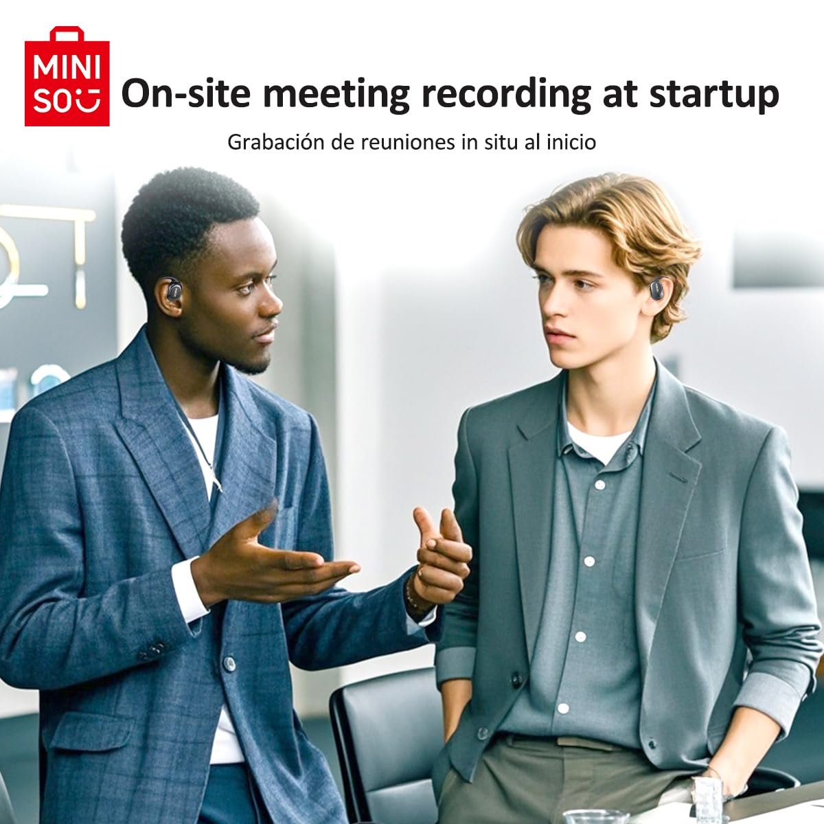 Бездротові навушники OWS MINISO MS156 з перекладом Al, підтримка 135 мов Bluetooth, фото №2