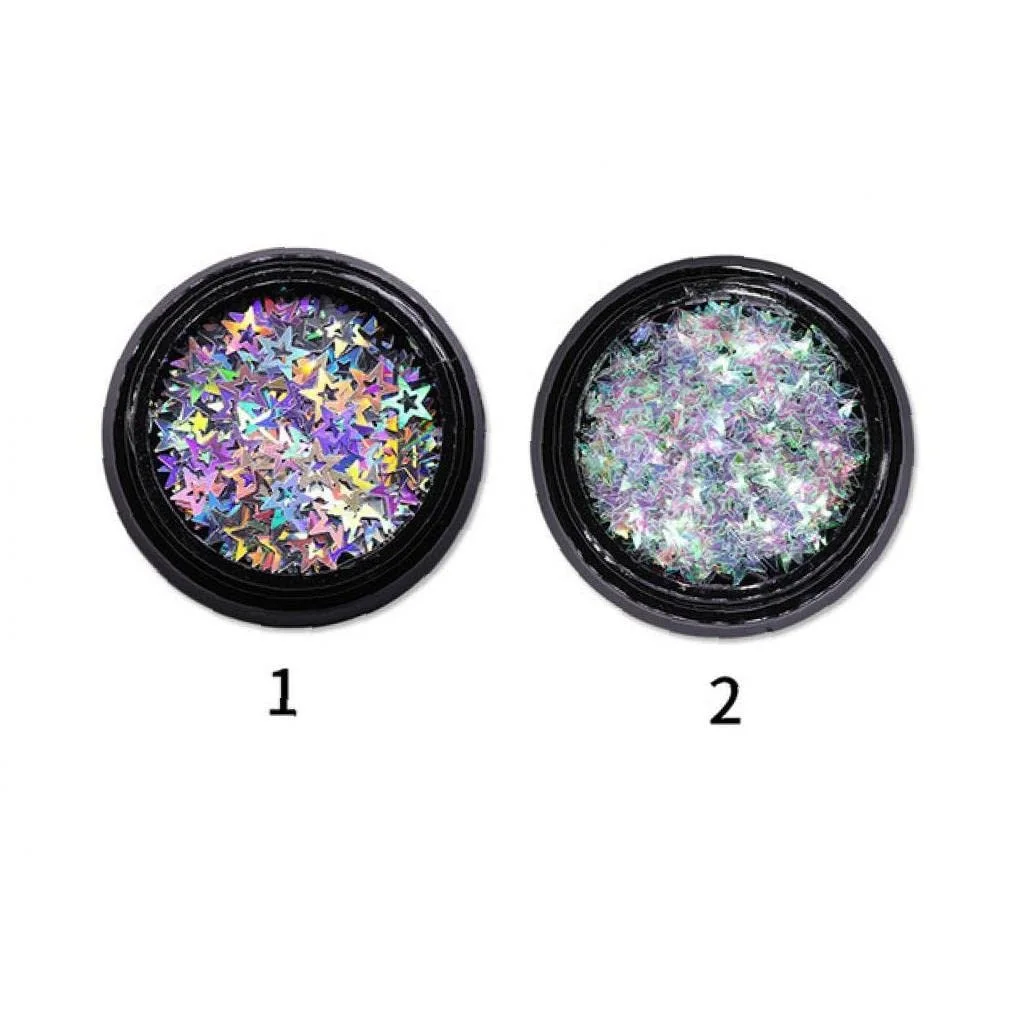 Блискітки для нігтів Сріблястий, фото №6