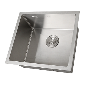 Кухонна мийка з нержавіючої сталі 50 см під стільницю Nett NS-5045 synthetic.ua - Фото 1