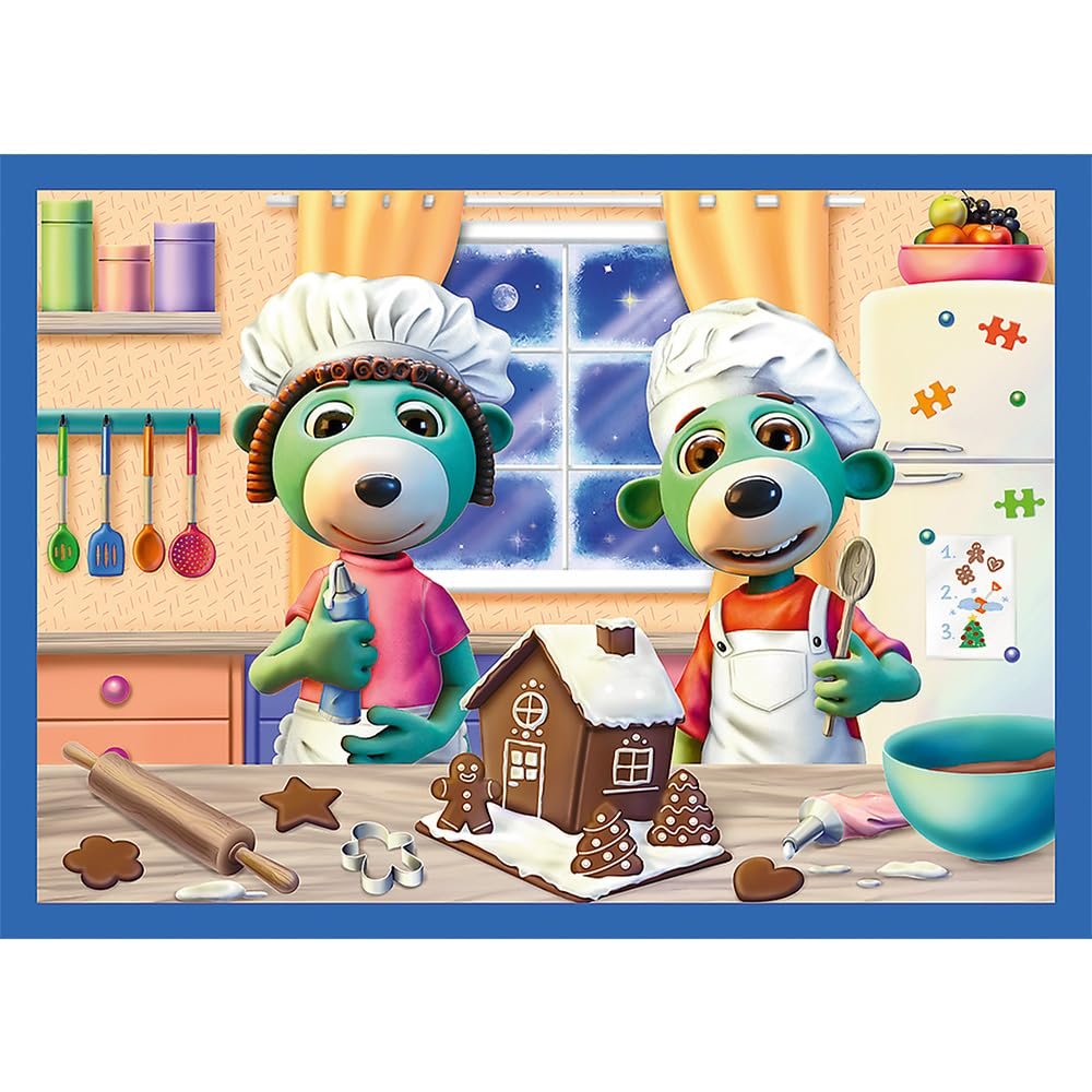 Пазл 4-в-1 Trefl The Treflik Family It's Snowing at the Trefliks 12-24 елементи, фото №8